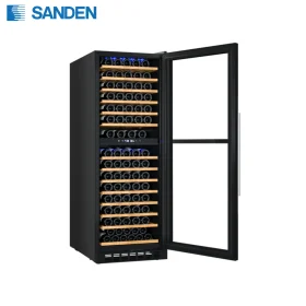 Tủ rượu vang Sanden 163 chai SVN-1602 2 vùng nhiệt